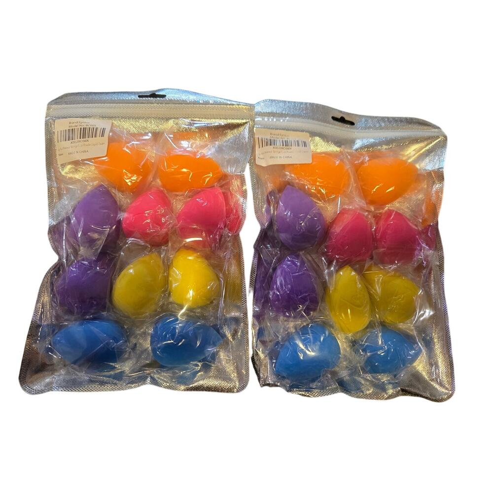 Makeup Blender Sponge Set – Assorted Colors - 2 Packs